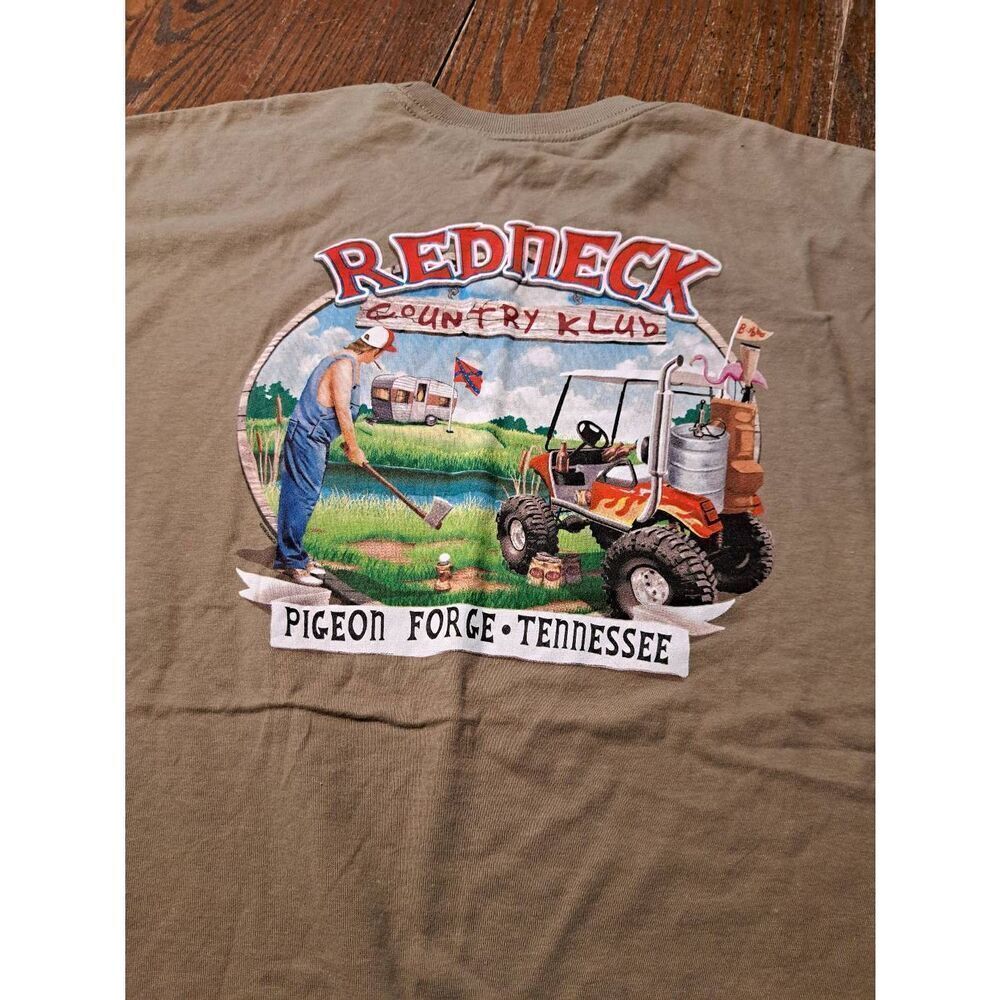 Duck Co Pigeon Forge Tee Large Redneck Country Klub Funny Beer Shirt Unisex